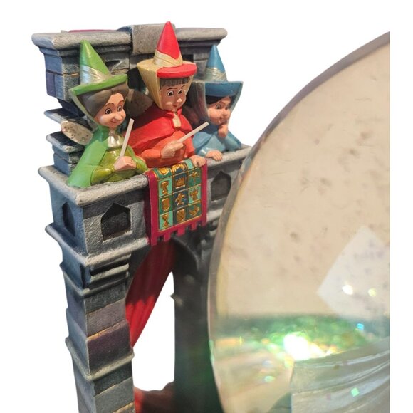 Disney Sleeping Beauty 40th Anniversary Musical Light Up Snow Globe 1999 Vtg - Picture 12 of 14